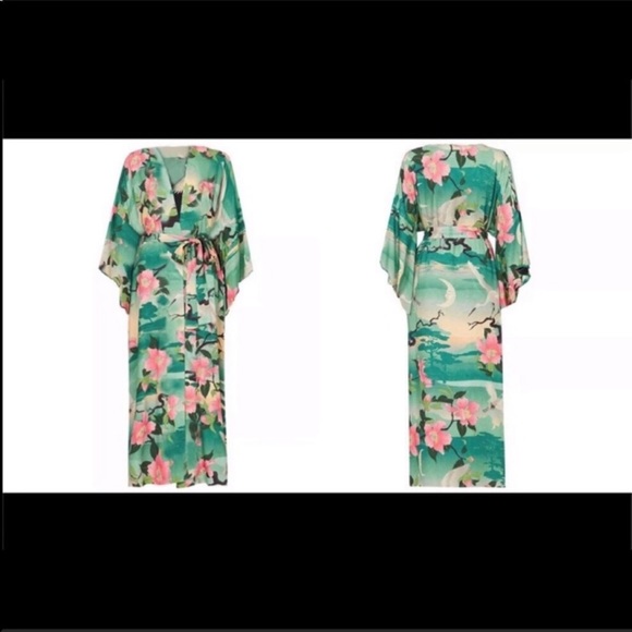 NEW BOHEMIAN NIGHTINGALE KIMONO BEACH COVERUP - Picture 7 of 8